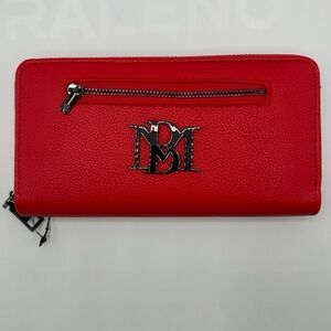 Badgley Mischka Red Vegan Leather Long Wallet - NEW IN PACKAGE